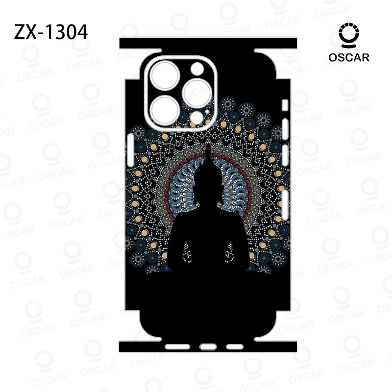 Фото Обертка OscarSkinZ для iPhone 16 Pro Max, наклейка 15, 14 Plus, задняя пленка 13 12, мини-защитная наклейка, боковая рамка, задняя защита №2