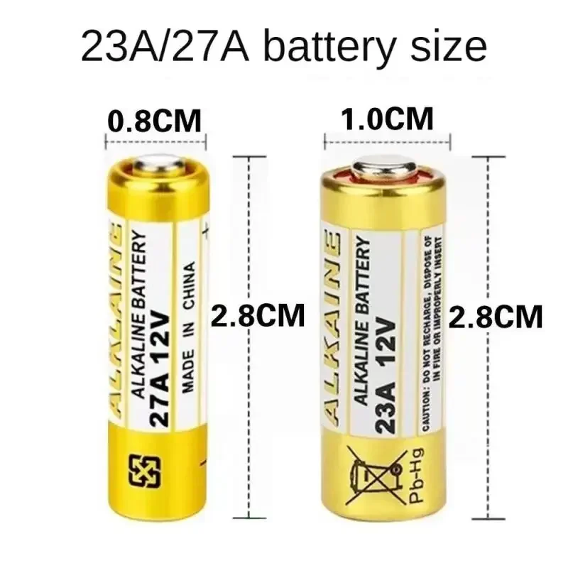 Щелочная батарея G27A MN27 MS27 GP27A A27 V27GA A27BP K27A VR27 для дверных звонков