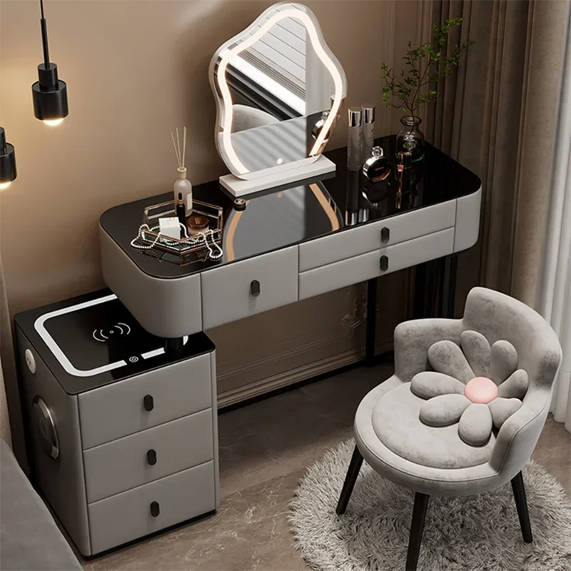

Скандинавский Зеркальный туалетный столик, табурет для хранения, роскошная прикроватная тумбочка, туалетный столик, стол, полотенце Z Lustrem, домашняя мебель
