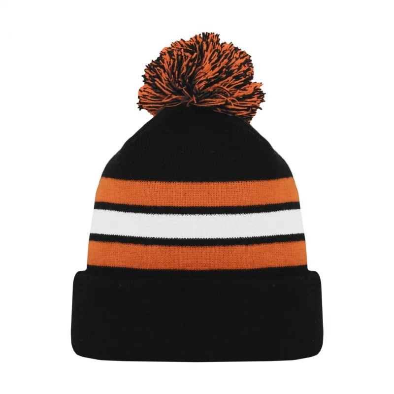 

Wholesale Beanie Hat Custom Fashion High Quality Winter Knitted Hockey Fans Hat With Embroidery Logo Cap Blank Hockey. Beanie Ha