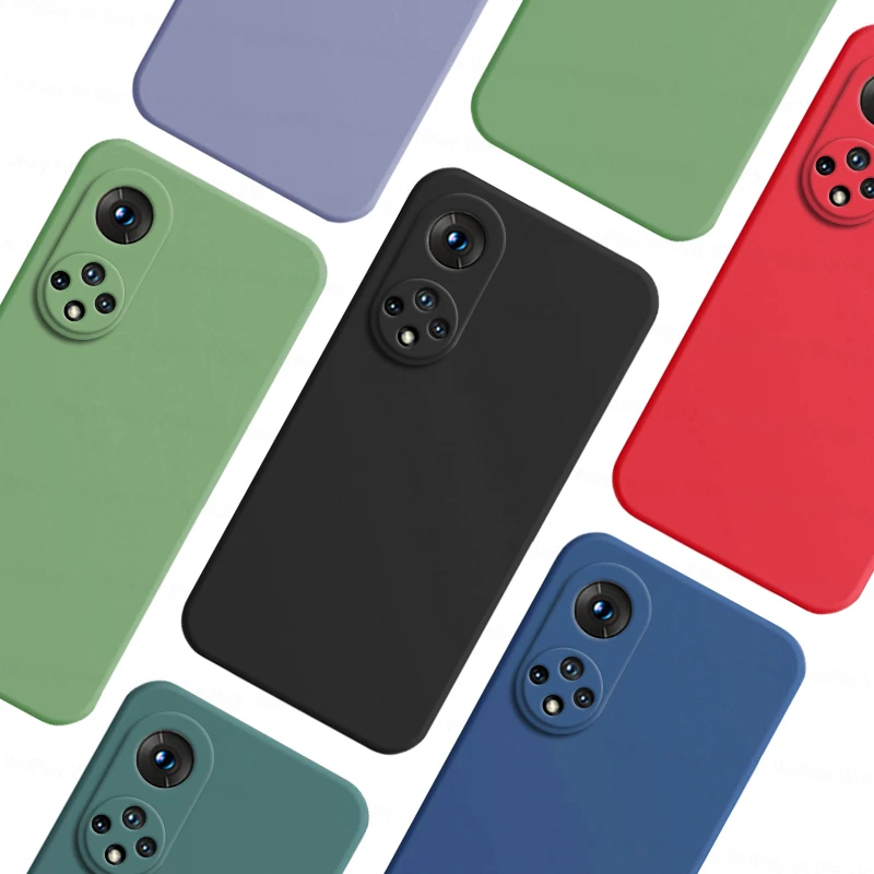 

For Honor 50 Case Honor 50 V20 V30 X10 20 30 50 Pro Lite Cover Shockproof Soft TPU Liquid Silicon Phone Back Case Honor 50 Pro