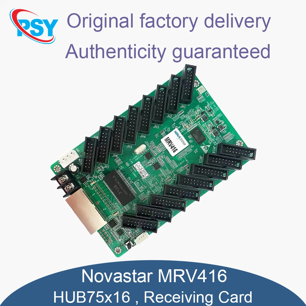 Фото Novastar MRV416-N Полноцветный модуль приемника карты Приемник сигнала Передача видео Интерфейс Nova HUB75x12 для светодиодной видеостены №1