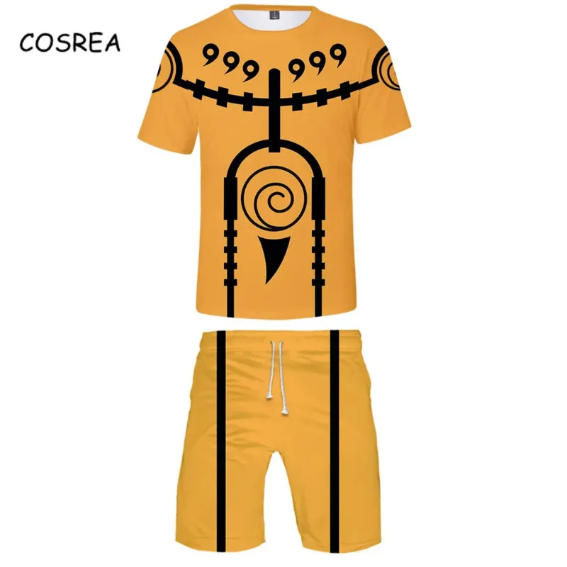 Футболка для косплея удзумаки Акацуки харано Сакура спортивный костюм шорты