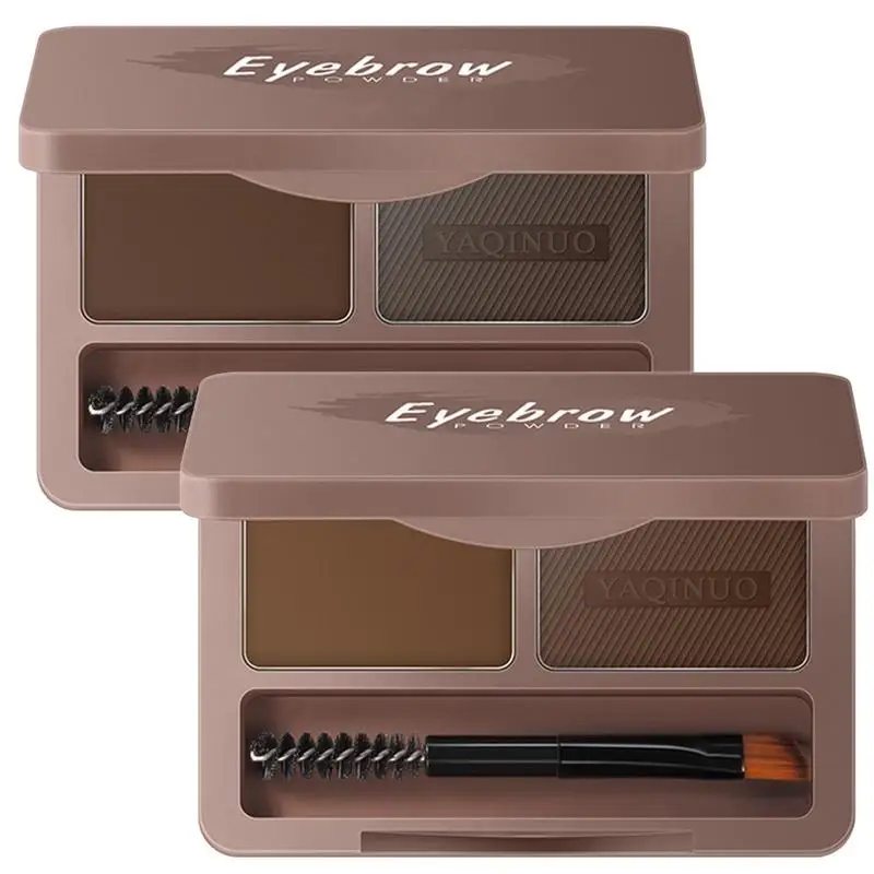 

Eyebrow Palette Eyebrow Enhancer Powder Palette Eyebrow Shaping Kit With 2Colors Eye Brows Highlight Makeup With Brush For Girls