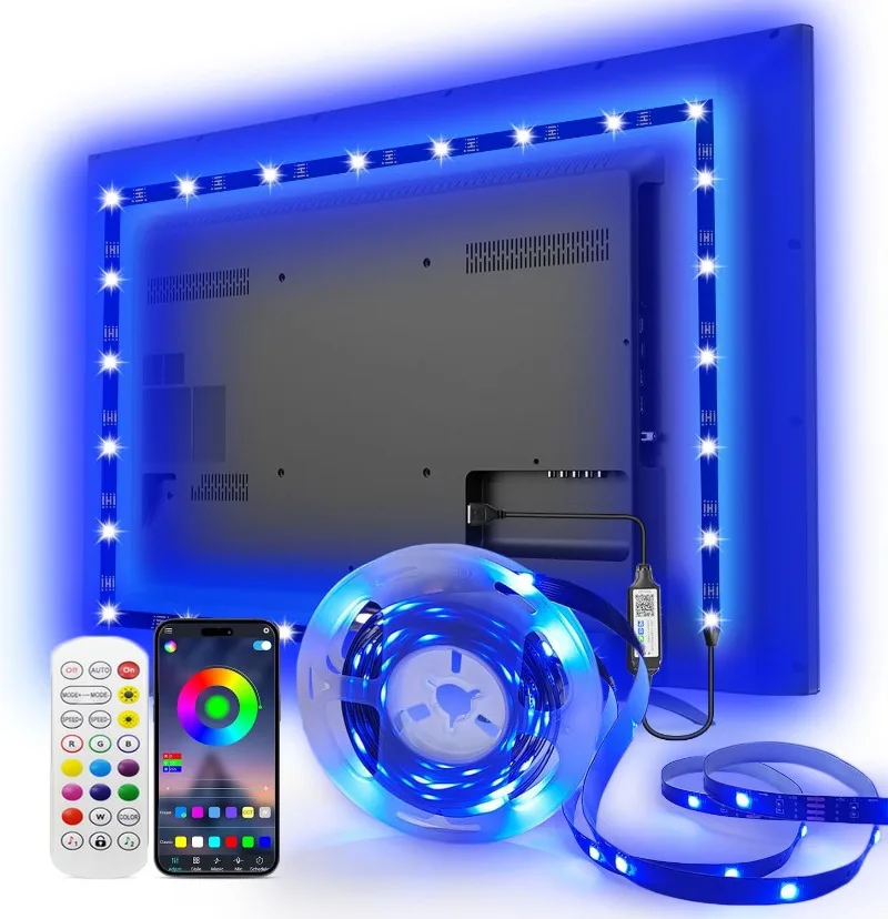 

1-10M RGB Led Light Strips 5050 Neon Flexible Luses Led Strip with Usb Bluetooth Control Tape Tv Backlight for Room Decoration