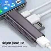 

RYRA USB C HUB 2.0 Type C 4 Port Multi Splitter Adapter Extension For Xiaomi Macbook PC Computer Accessories Type C USB2.0 Hub