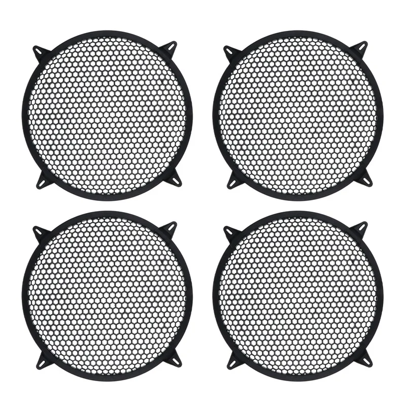 

4X Subwoofer Grid Car Speaker Amplifier Grill Cover Mesh - 10 Inch