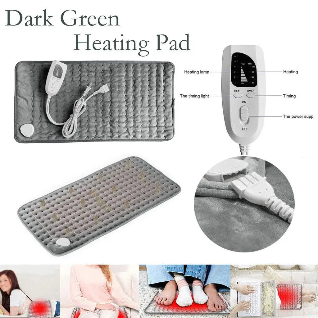 

6 Settings Electric Heat Pad Heating Mat Back Pain Relief 60x30cm Winter Body Warmer Pads Heated Warmer Heater