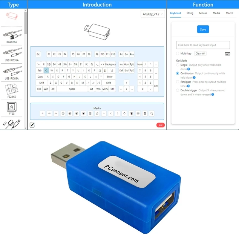 USB-модификатор клавиатуры усилитель многофункциональный инструмент для
