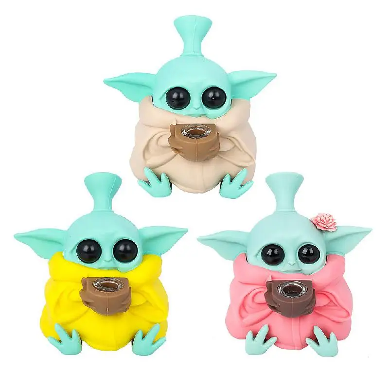 

Уникальные Силиконовые украшения в виде банок из «Звездных Войн», «йода», «Мастер Йоды», «мандалор», силиконовая трубка, подарки для детей, ...