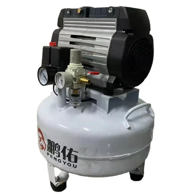 Компрессор de-tal 220 В 110 1h-p 60 л/мин воздушный компрессор супер бесшумный без масла