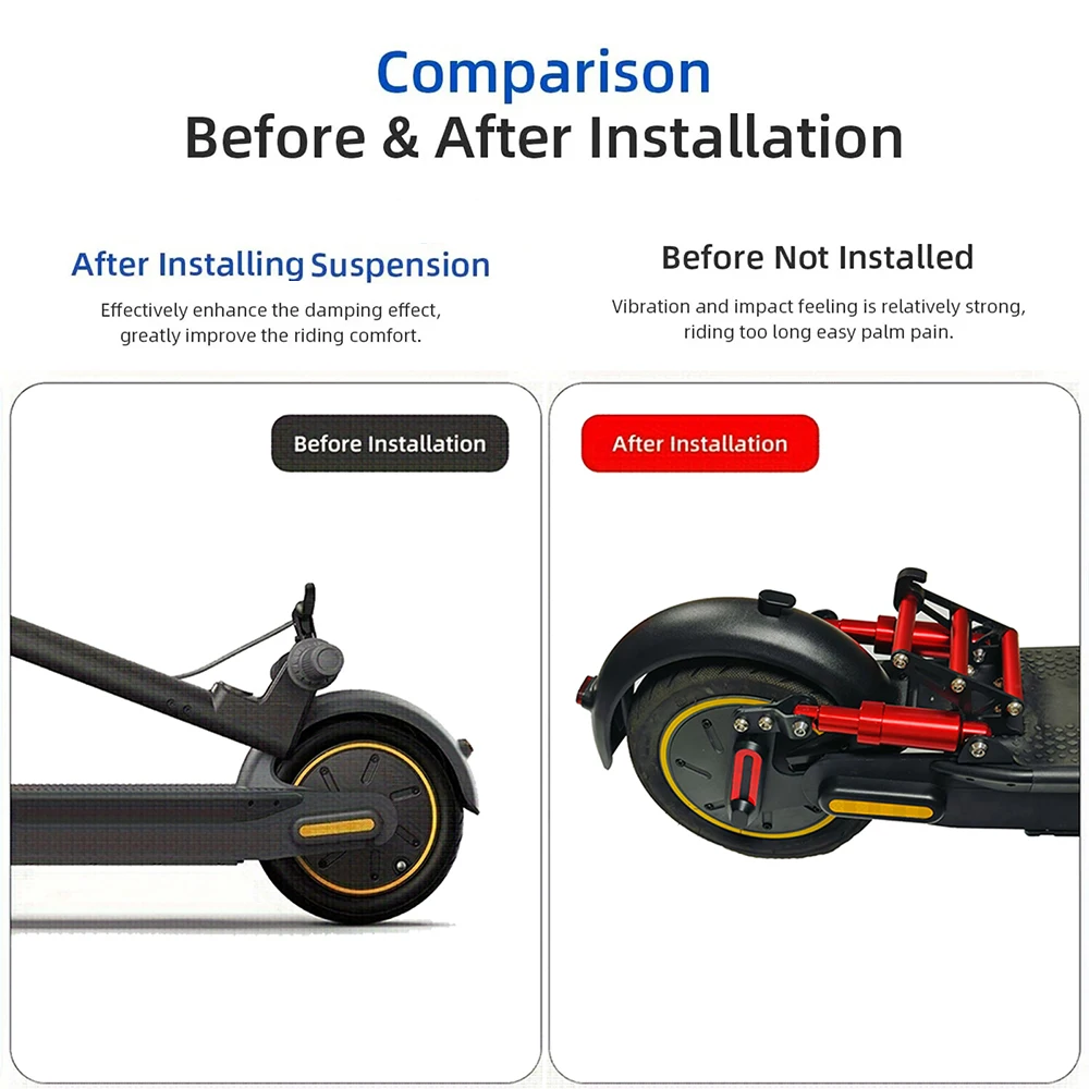 Фото Новая задняя подвеска G30, скутер Ninebot MAX G30LP G30D, запасные части для амортизатора для G30E, аксессуары для электрического скутера №5