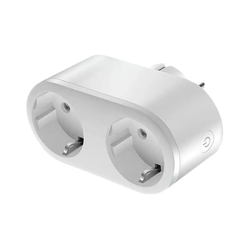 

HomeKits 2 In 1 WiFi Smart Plug Dual Outlet EU/US Smart Socket Remote Voice Control Support Alexa Google Home SmartThings