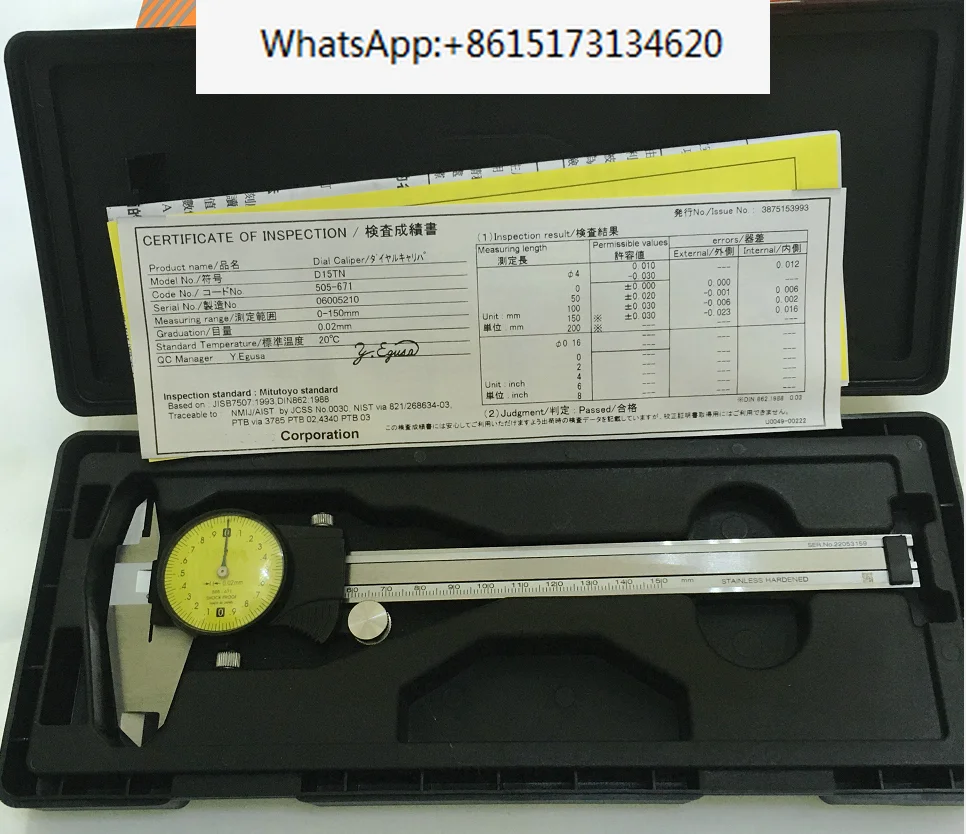 

Штангенциркуль Mitutoyo 0-6 дюймов 505-671 0-150 мм 0-8 дюймов 505-672 0-200 мм 505-673 0-300 мм Точность 0,02 мм инструменты из нержавеющей стали 04