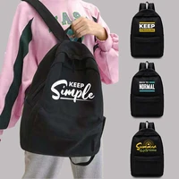 2022 girls unisex travel backpack college bag with phrase collection ladies fashion organizer laptop bags sports backpacks