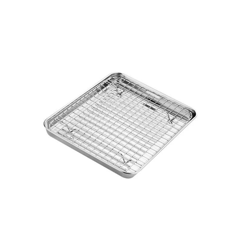 

Baking Pans with Cooling Rack Baking Cookie Sheet Stainless Steel Material