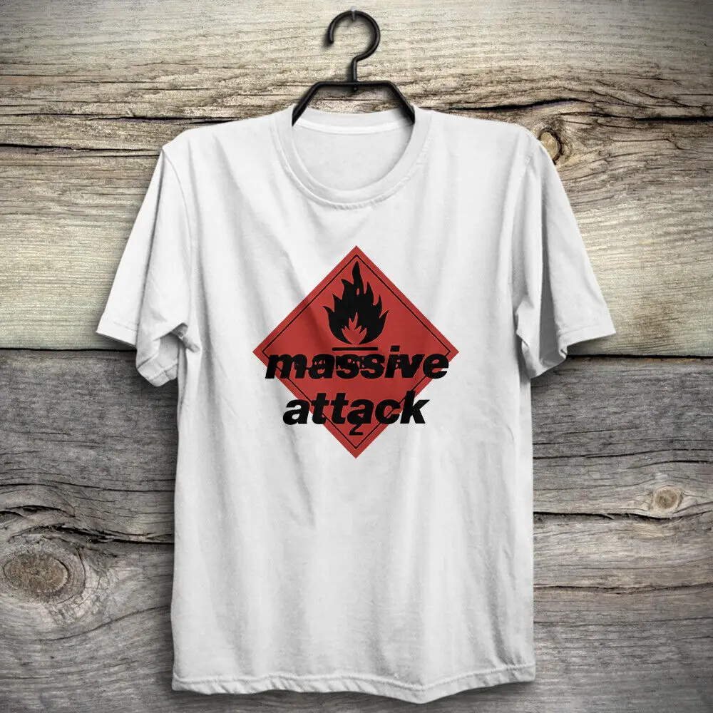 Массивная атака синие линии 1991 Роберт 3D дель наджа хитрый гриб папа G футболка