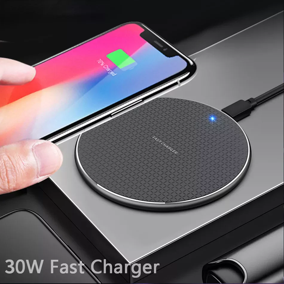 

Qi Fast Wireless Charger 13 11 XS XR X 8 Plus USB Quick Wireless Charging Pad for