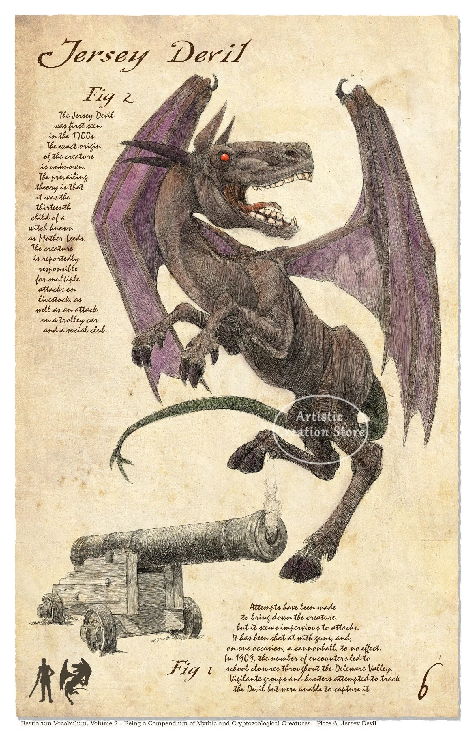 

Печать на холсте "Криптыды фольклора"