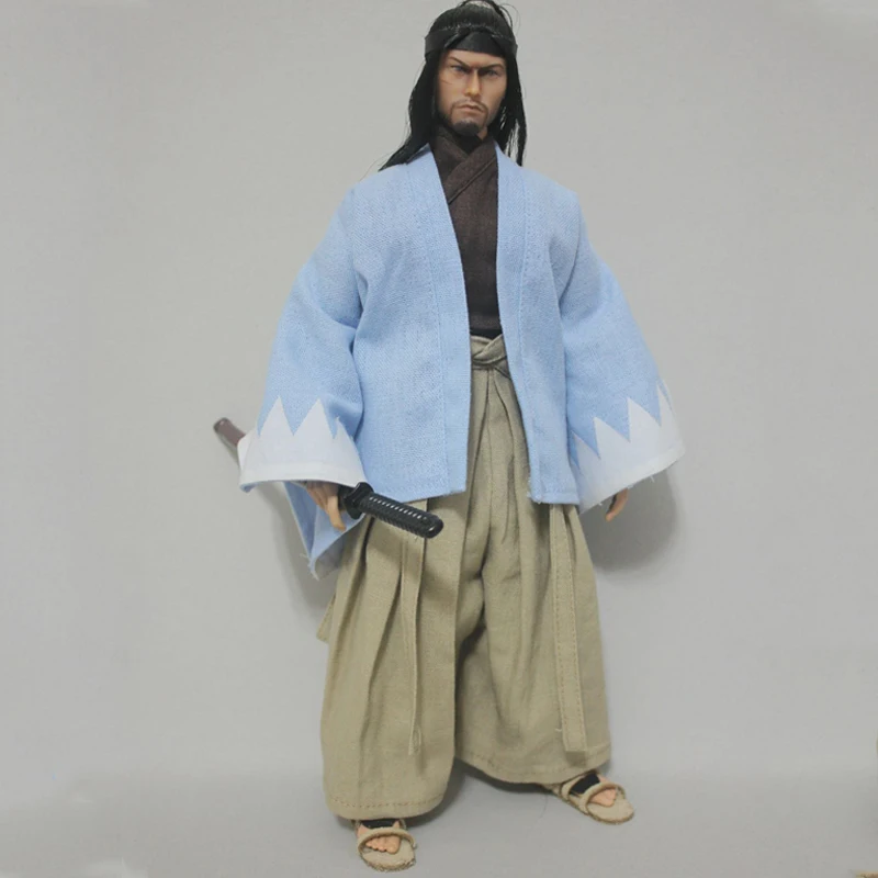 

1/6 Male Soldier Clothes Miyamoto Musashi Japanese Samurai Ancient Warrior Suit for 12 inch Action Figure Body