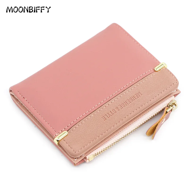 

Короткий кошелек для женщин, модные бумажники для мелочи, кредитница, маленький дамский кошелек на защелке