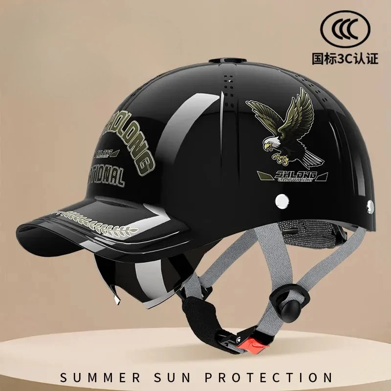 

Летний мотоциклетный козырек, шлем, бейсбольный шлем, электромобиль, унисекс, летний день, солнцезащитный крем, дышащая каска