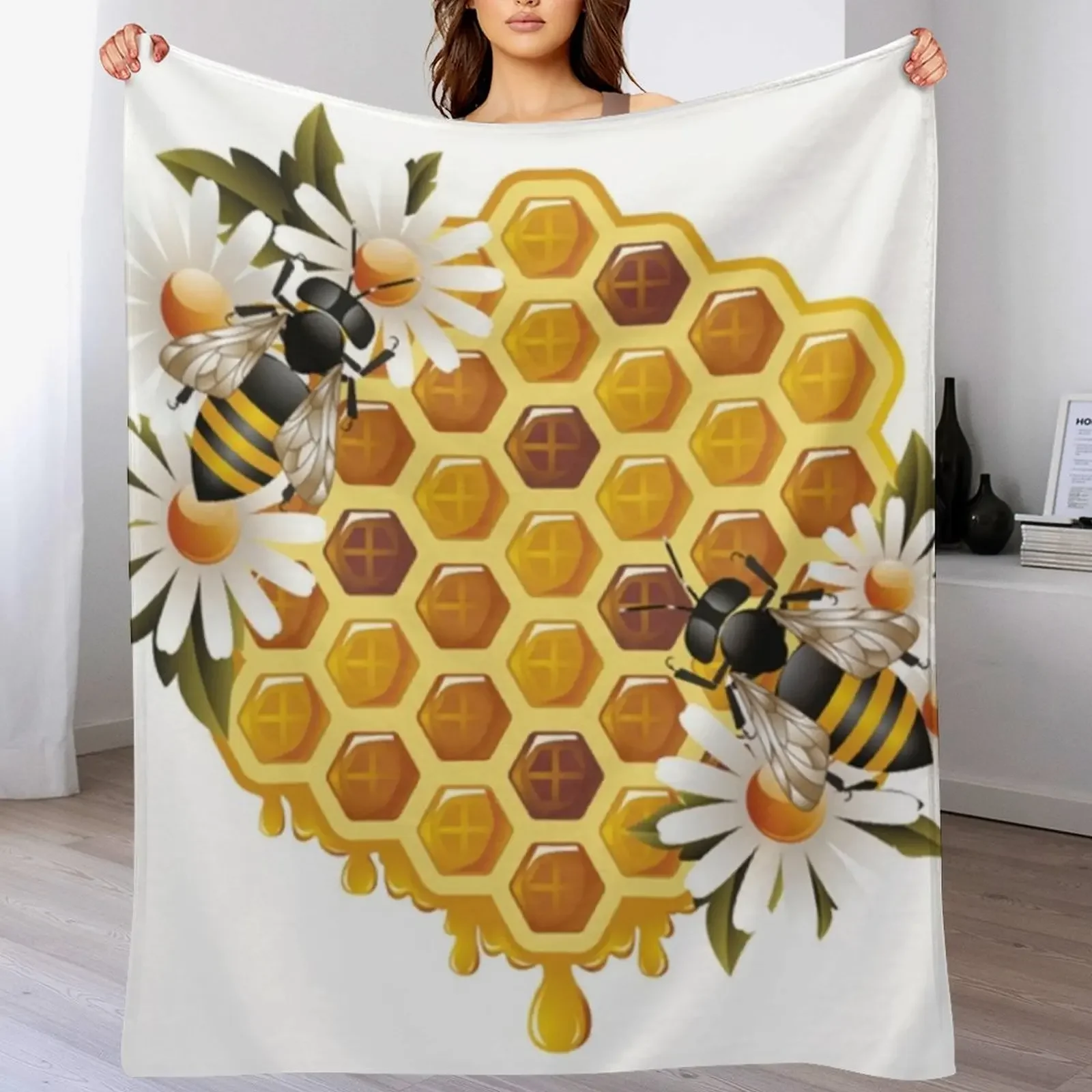 Плюшевое одеяло Bee Honey