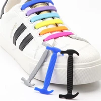 12pcs silicone shoelaces for shoes no tie shoe laces elastic laces sneakers kids adult rubber shoelace one size fits all shoes