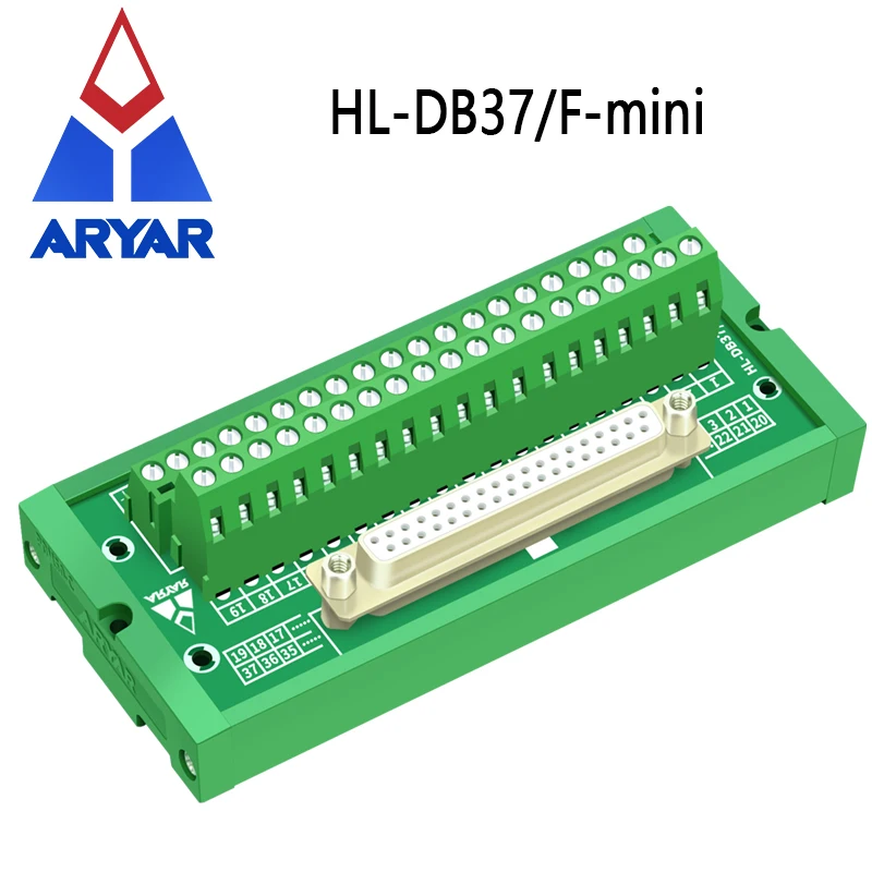 DB37 Mini D-Sub Модуль интерфейса крепления DIN-рейки Женская мини-плата разрыва - купить