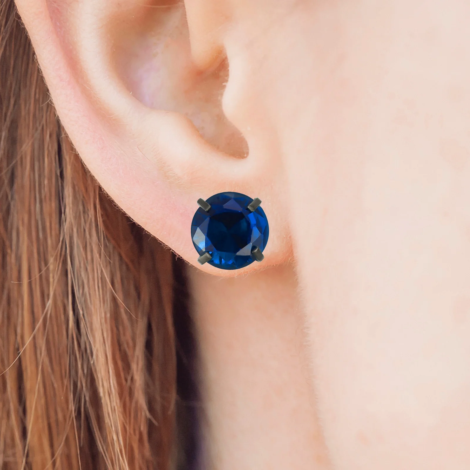 

Женские серьги-гвоздики из титана и нержавеющей стали, 6 пар