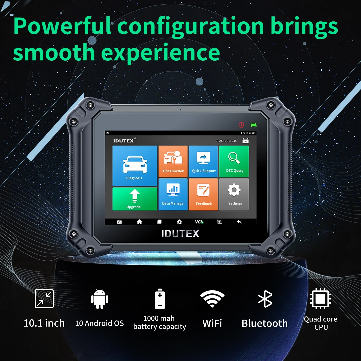 Универсальный диагностический инструмент для автомобиля Idutex DS810 со сбросом