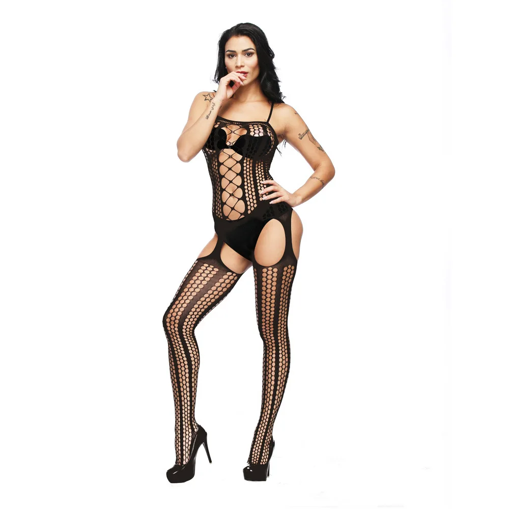 Женское нижнее белье с открытой промежностью женские сексуальные сетчатые боди