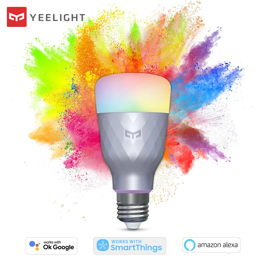 

YEELIGHT YLDP001 1SE E27 6W RGBW Smart LED Bulb Voice Control Work with Amazon Alexa Google Assistant AC110-240V