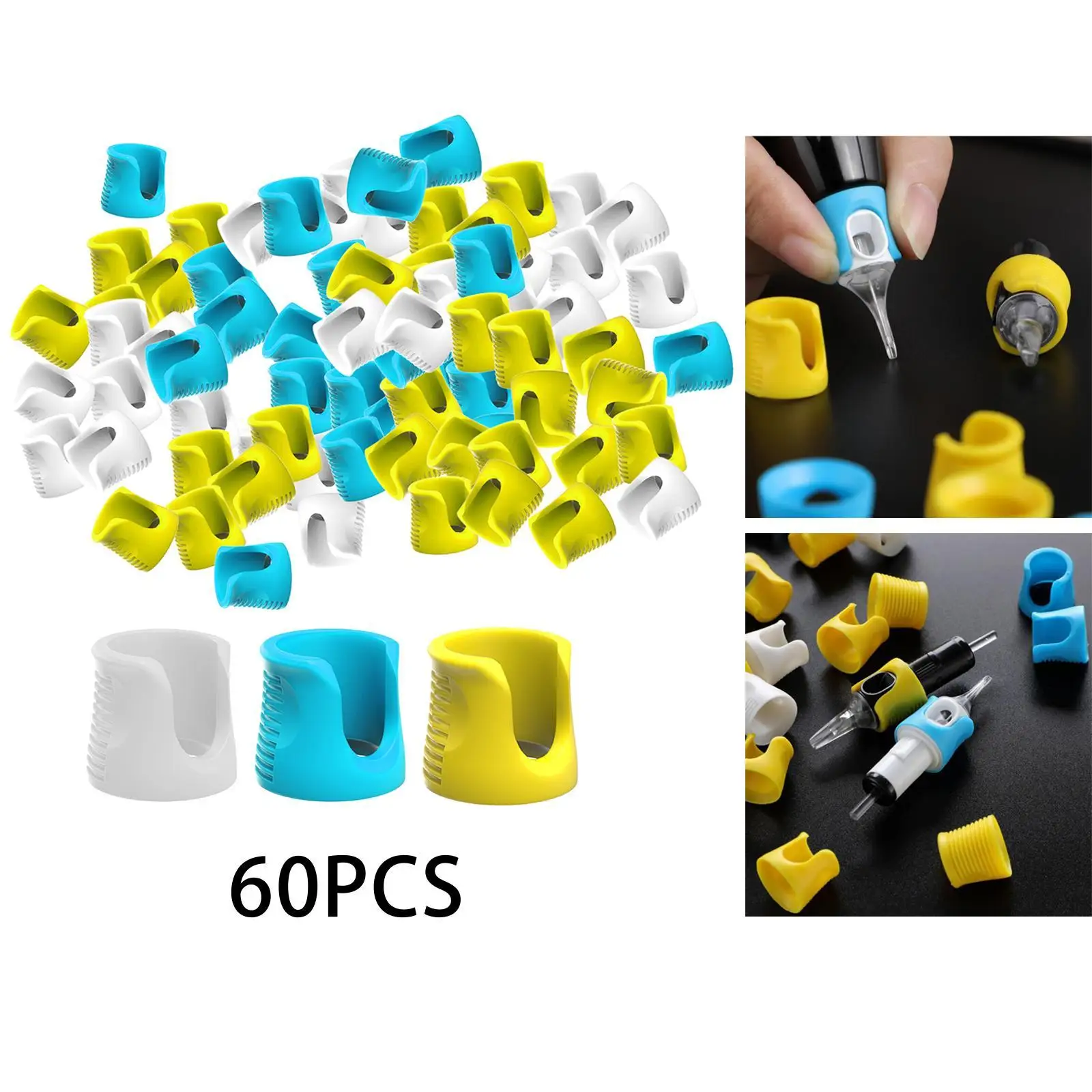 60 упаковок противоскользящие кроватки для пальцев силиконовые эластичные чехлы