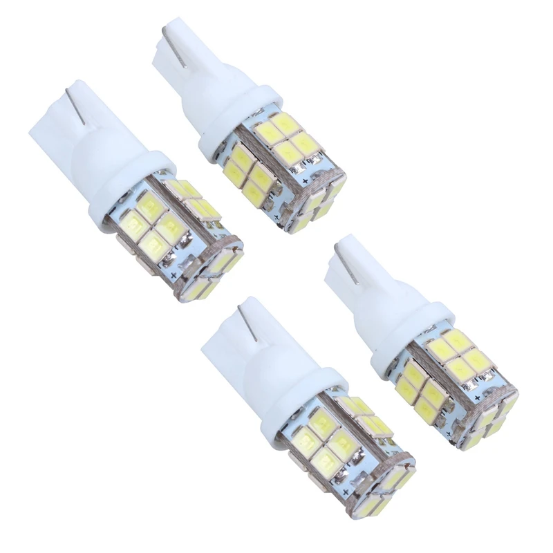 

4 X T10 194 W5W 1210 SMD 20 LED Dashboard Bulb License Plate Light White