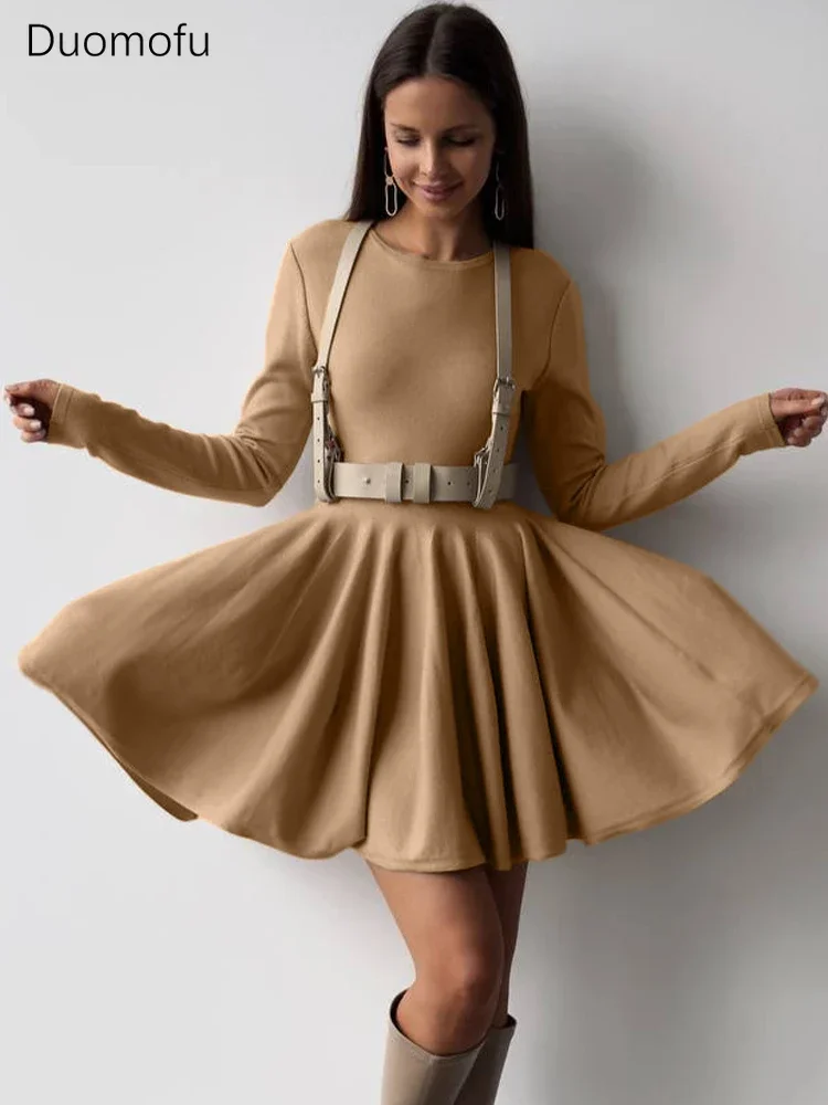 Женское трикотажное платье-свитер