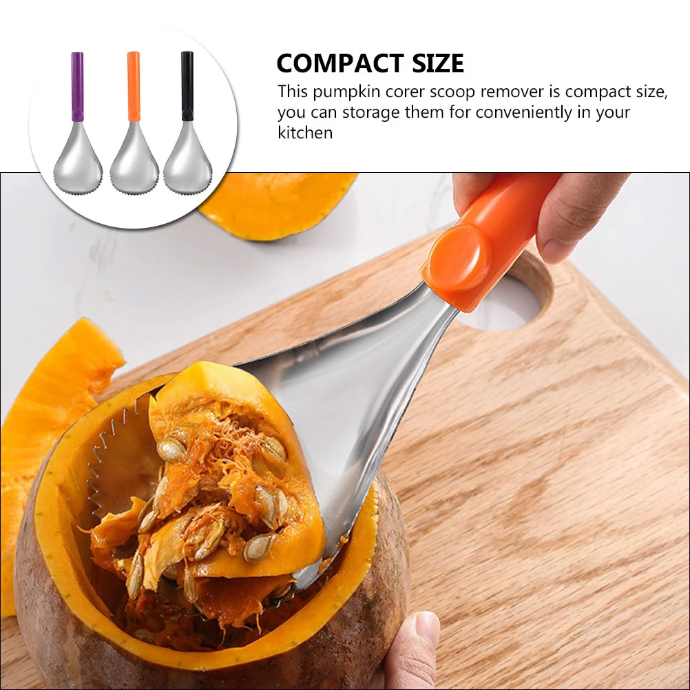Pumpkin Scooper and Pulp Separator Remover Kitchen Core Removing Removers Corer Tools