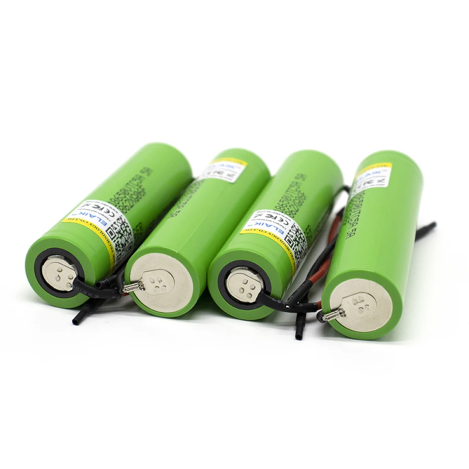 

ELAIK 3.6V 18650 2600mAh*6pcs Battery High performance battery Power lithium battery VTC5-Wire cell