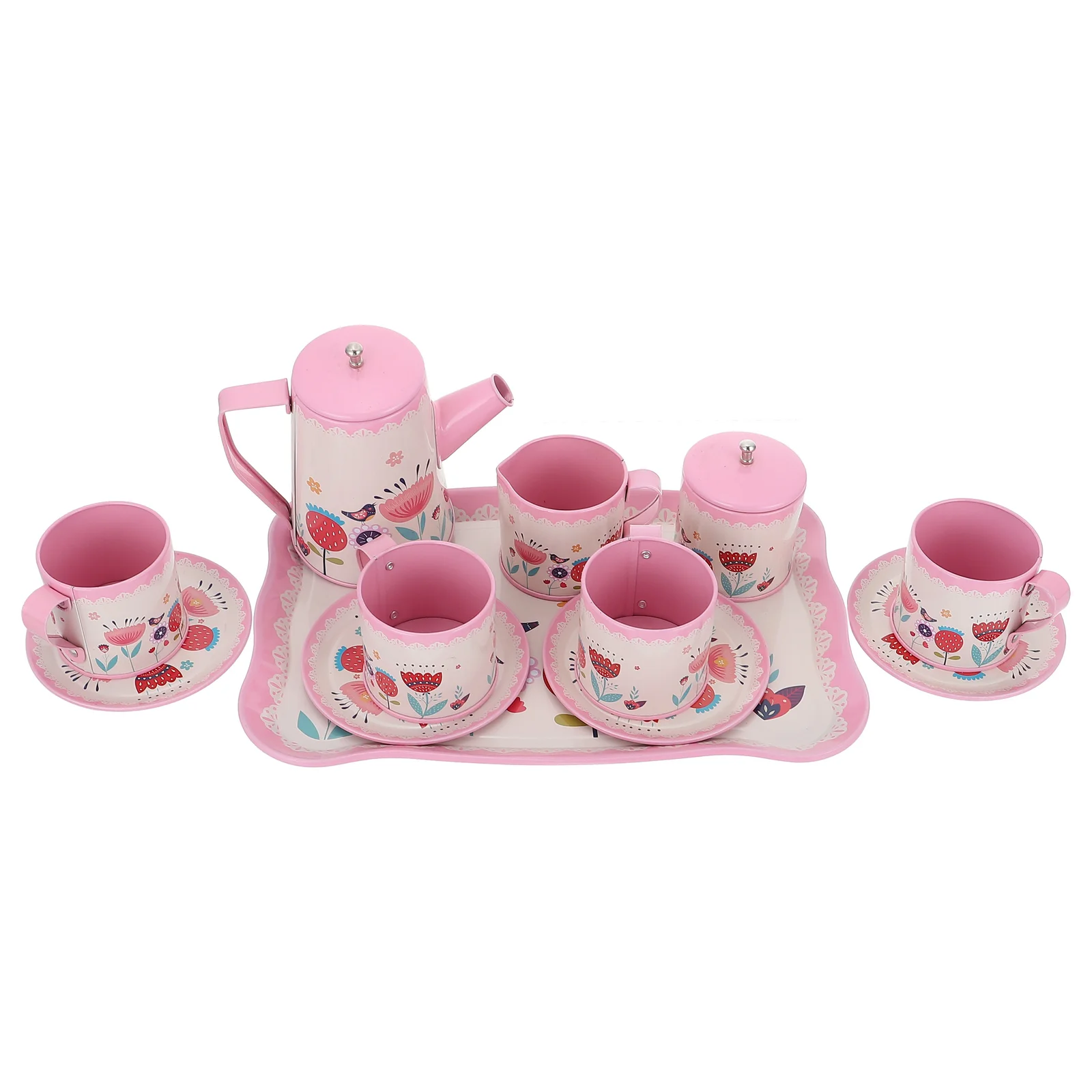 

Afternoon Tea Suits Kids Pretend Toy Tinplate Kitchen Plaything Toys Iron Child