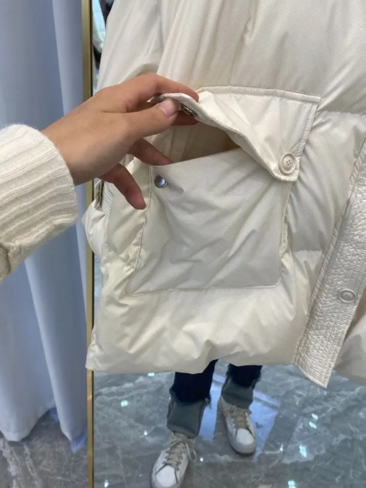 New Women Thick Down Jacket White Duck Down Jackets Winter Warm Coats And Parkas Female Outwear