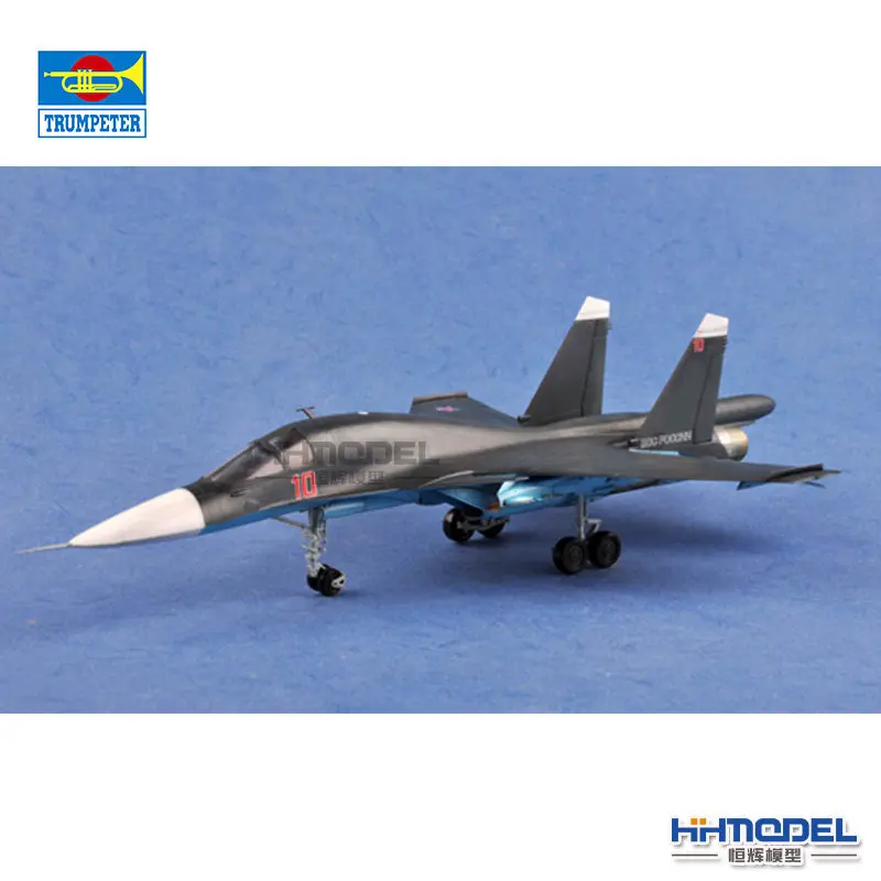 Фото Trumpeter 01652 1/72 Русский су-34 Fullback Fighter-Bomber в сборе, масштабная модель, комплект игрушек «сделай сам», для коллекции, подарок на день рождения №2