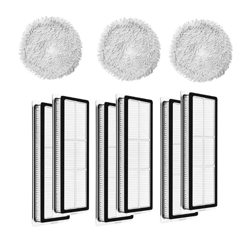 

9Pcs Washable Hepa Filter Mop Cloth Replacement Accessories For Xiaomi Dreame W10/W10 Pro Robot Vacuum Cleaner Parts