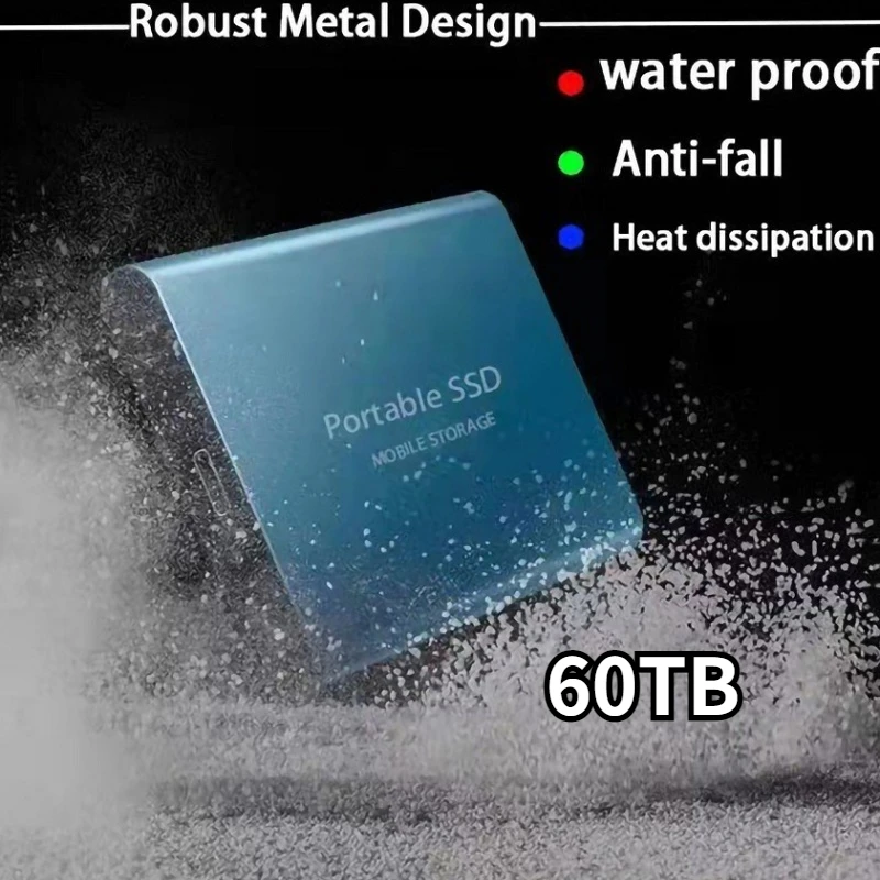 

60T Ssd Originele Mobiele Externe Solid State Drive Desktop Laptop 16Tb Hdd TYPE-C Solid State Drive Usb 3.1 Externe Harde drive