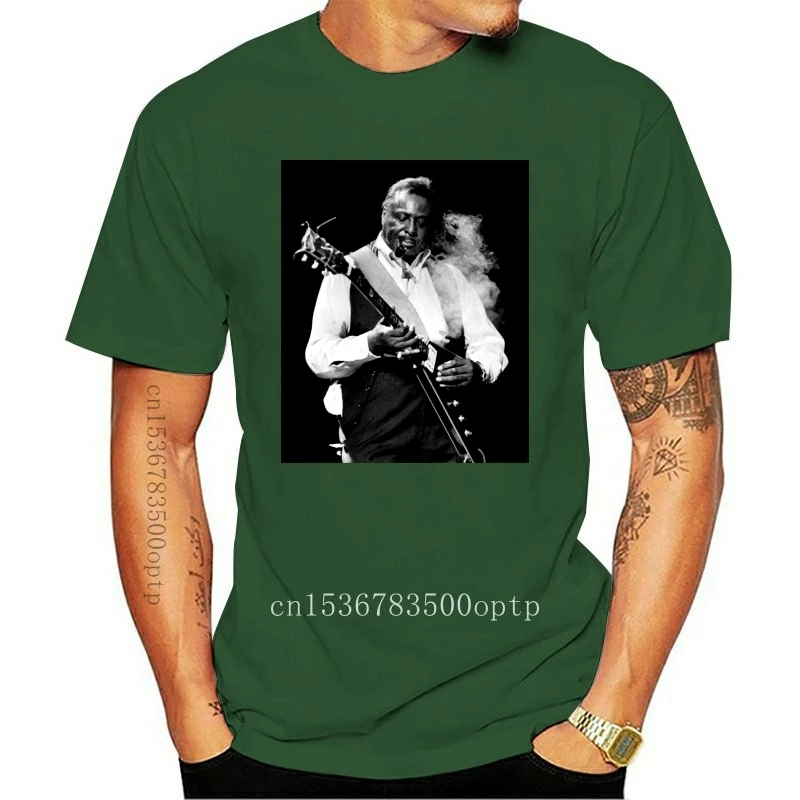 

New T-Shirt Albert King Smoke Flying V Blues Gutiar Srv Stevie Ray Vaughan Casual Tee Shirt