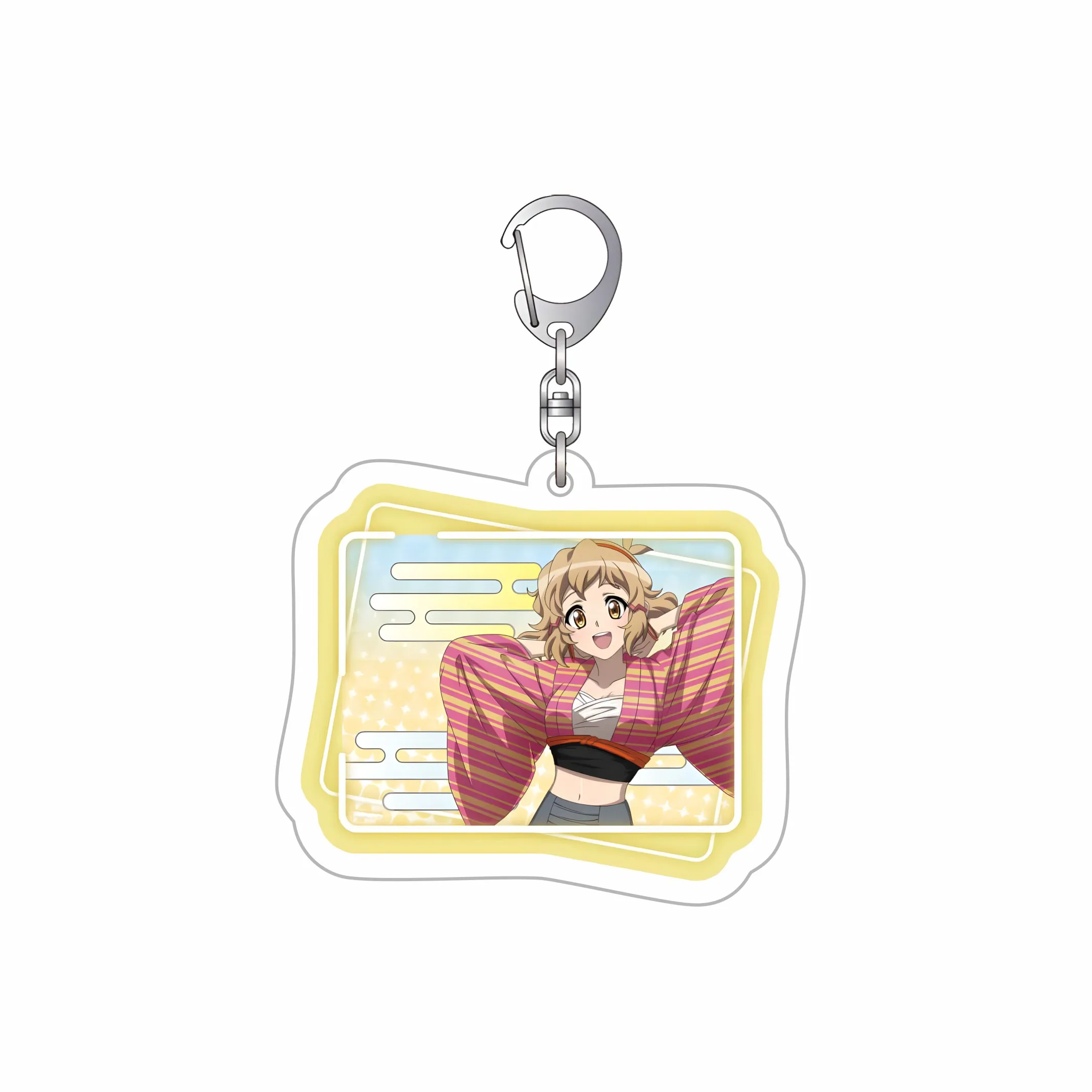 Фото Акриловые брелоки Anime Senki Zessho Symphogear, подвески Крис Юкин для рюкзаков, телефонов, автомобилей, декоративный элемент, 6 см. №5