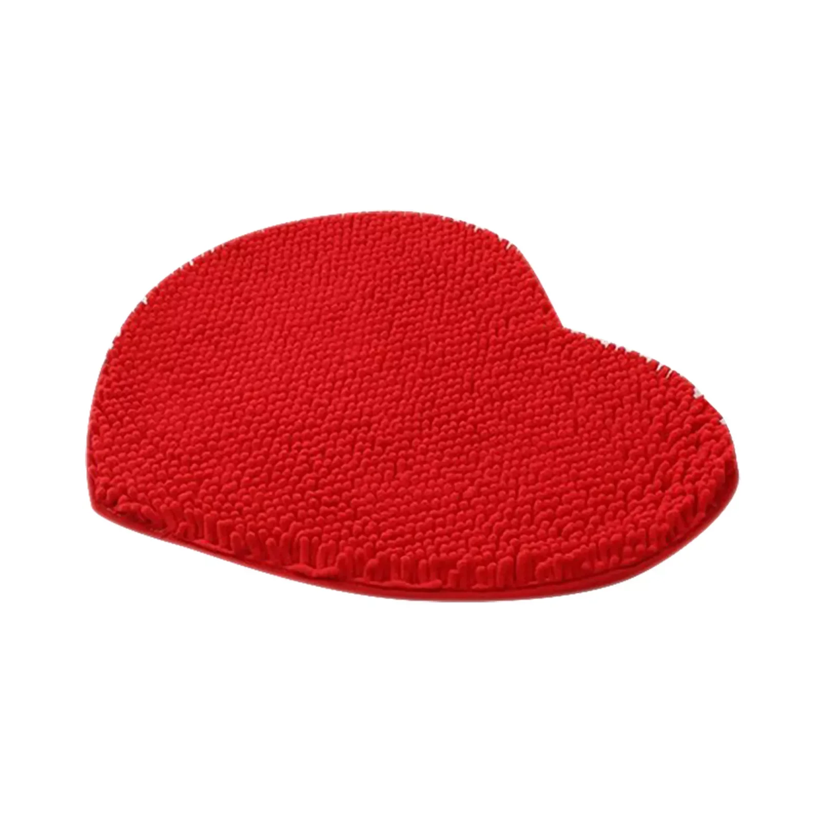 

2022Valentines Day Carpet Chenille Heart Shape Door Mat Bathroom Living Room Carpet Home Floor Decor Non-slip Red Rug saint vale