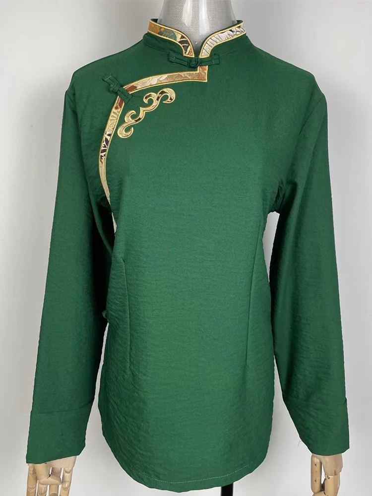 Тибетская одежда для женщин китайский стиль тибетская традиционная топы