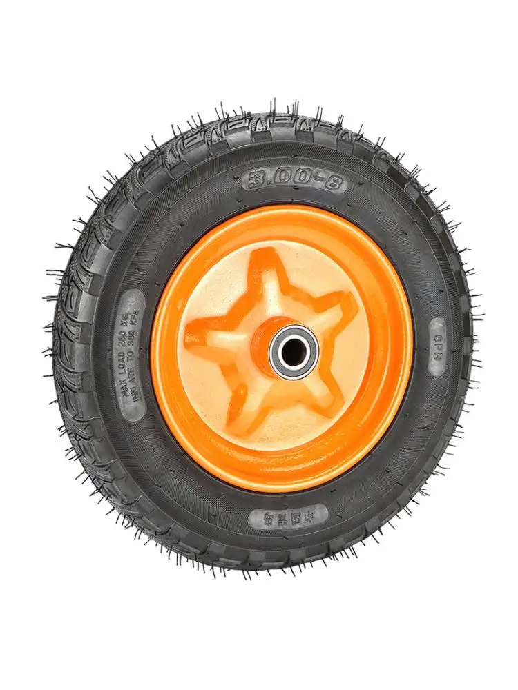 1 шт. 300-8 пневматическая шина 14-дюймовое колесо тележки двухосное строительное