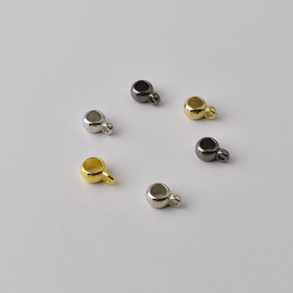 50Pcs/Lot 8 10mm Pendant Clasps Hooks Big Hole Bead Connector For Bracelet Charms Diy Jewelry Making Supplies Accessories - купить по