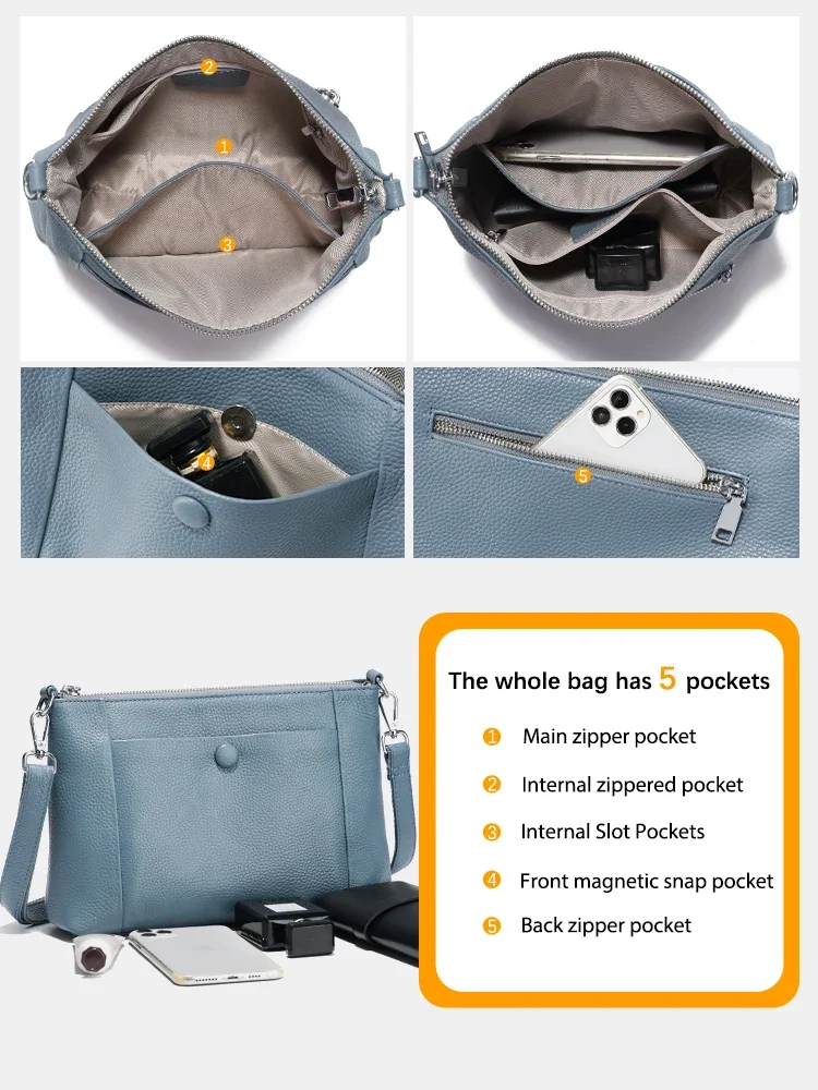 Zency женский квадратный кошелек 2024 осенняя сумка через плечо маленькая из 100%